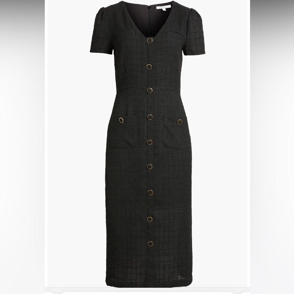 NIC+ZOE Black Midi Dress